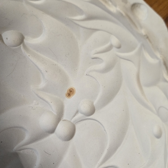 Slip Cast Plaster Mold Atlantic Holly Poinsetta 11.5" Serving Plate - Picture 4 of 7